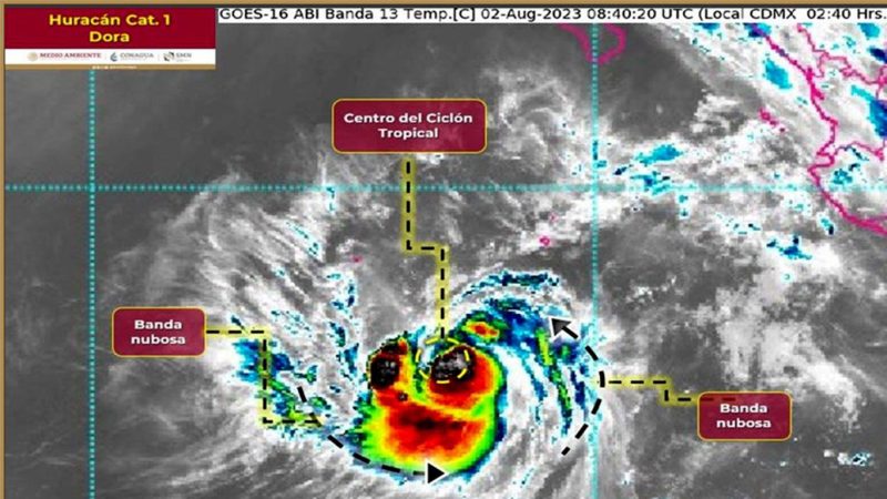 Dora ya es huracán y este es el pronóstico de posibles afectaciones para México, según los expertos