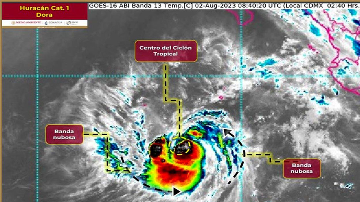 Dora ya es huracán y este es el pronóstico de posibles afectaciones para México, según los expertos