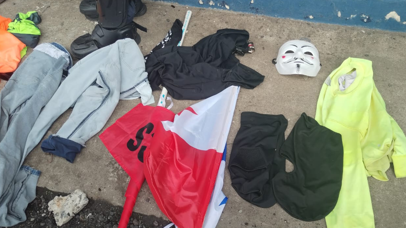 Policía aprehende a 445 personas por vandalismo  durante los cinco días de manifestaciones