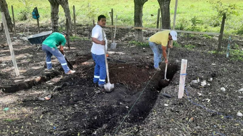 Monumento a los “Héroes Caídos”durante las protestas en contra del contrato minero en Chame