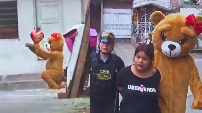 Video de policía peruano disfrazado de oso en operativo antidrogas da la vuelta al mundo