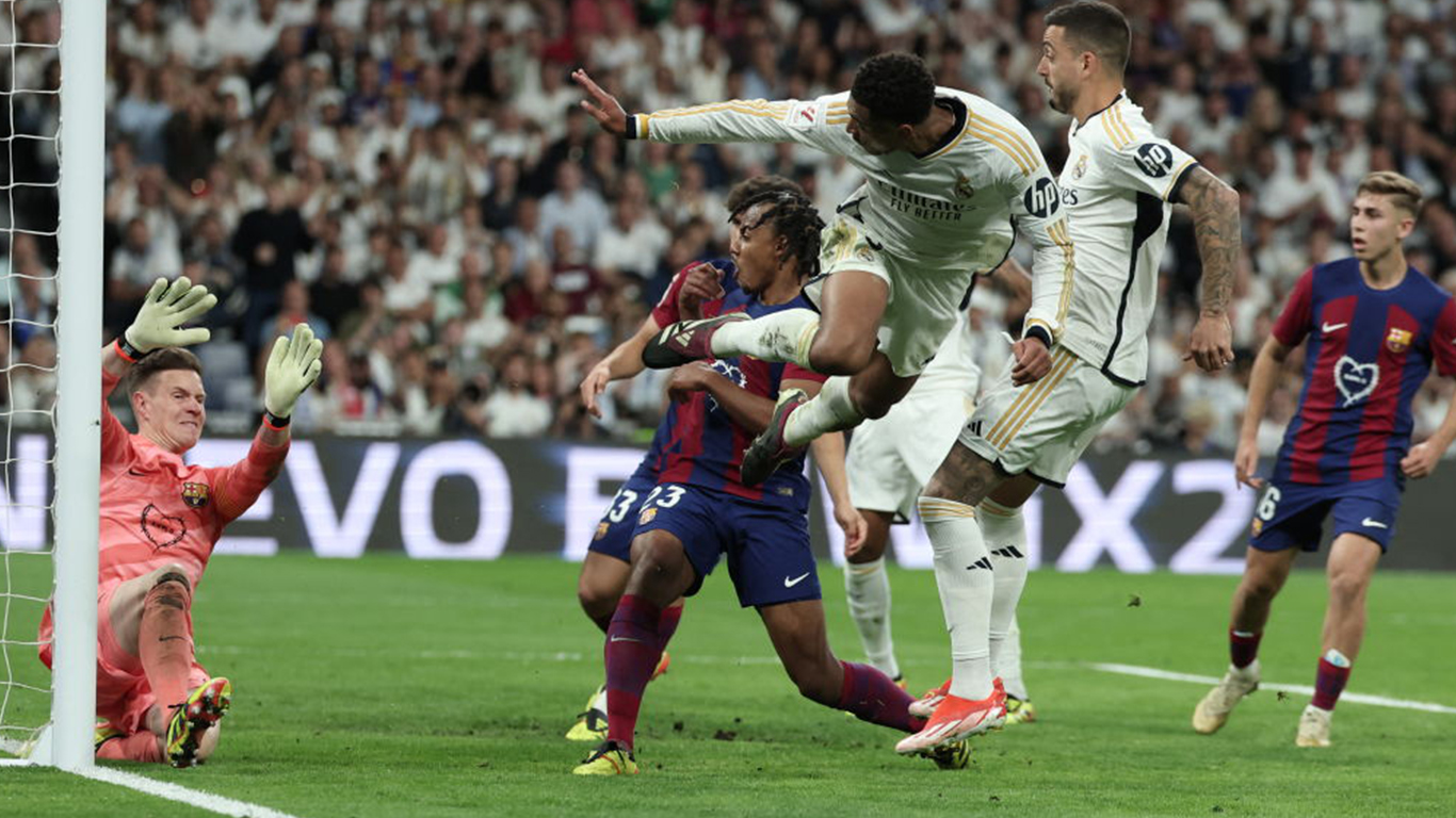 Real Madrid remonta con gol de Bellingham y venció 3-2 al FC Barcelona en el Bernabéu