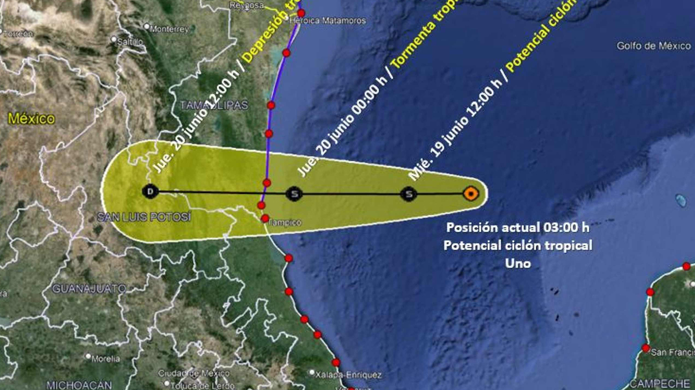 Este miércoles se formará la tormenta tropical Alberto, según el NHC