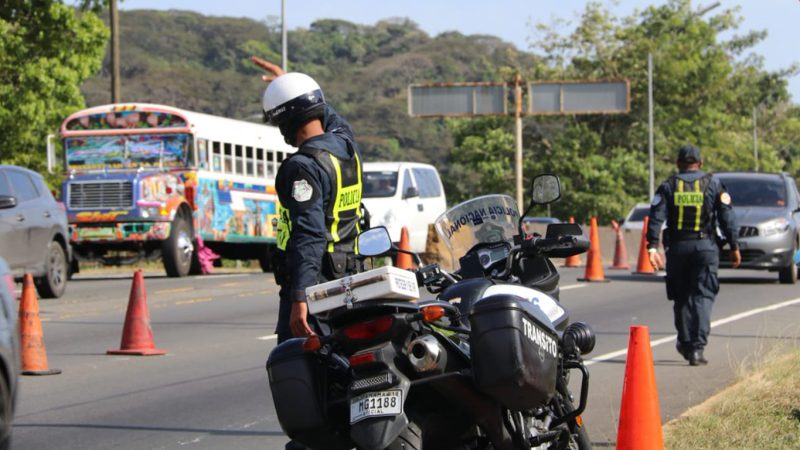 Policía Nacional realiza acciones para mejorar la movilidad de los conductores desde Panamá Oeste hacia la capital