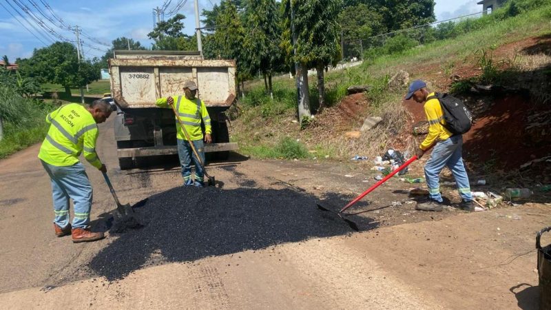 MOP coloca 80 toneladas  de asfalto en puntos críticos de Arraiján 