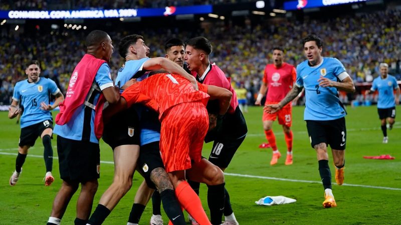 Uruguay elimina a Brasil en penales y pasa a semifinales de la Copa América